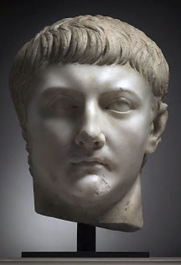 Bust statue of a man.