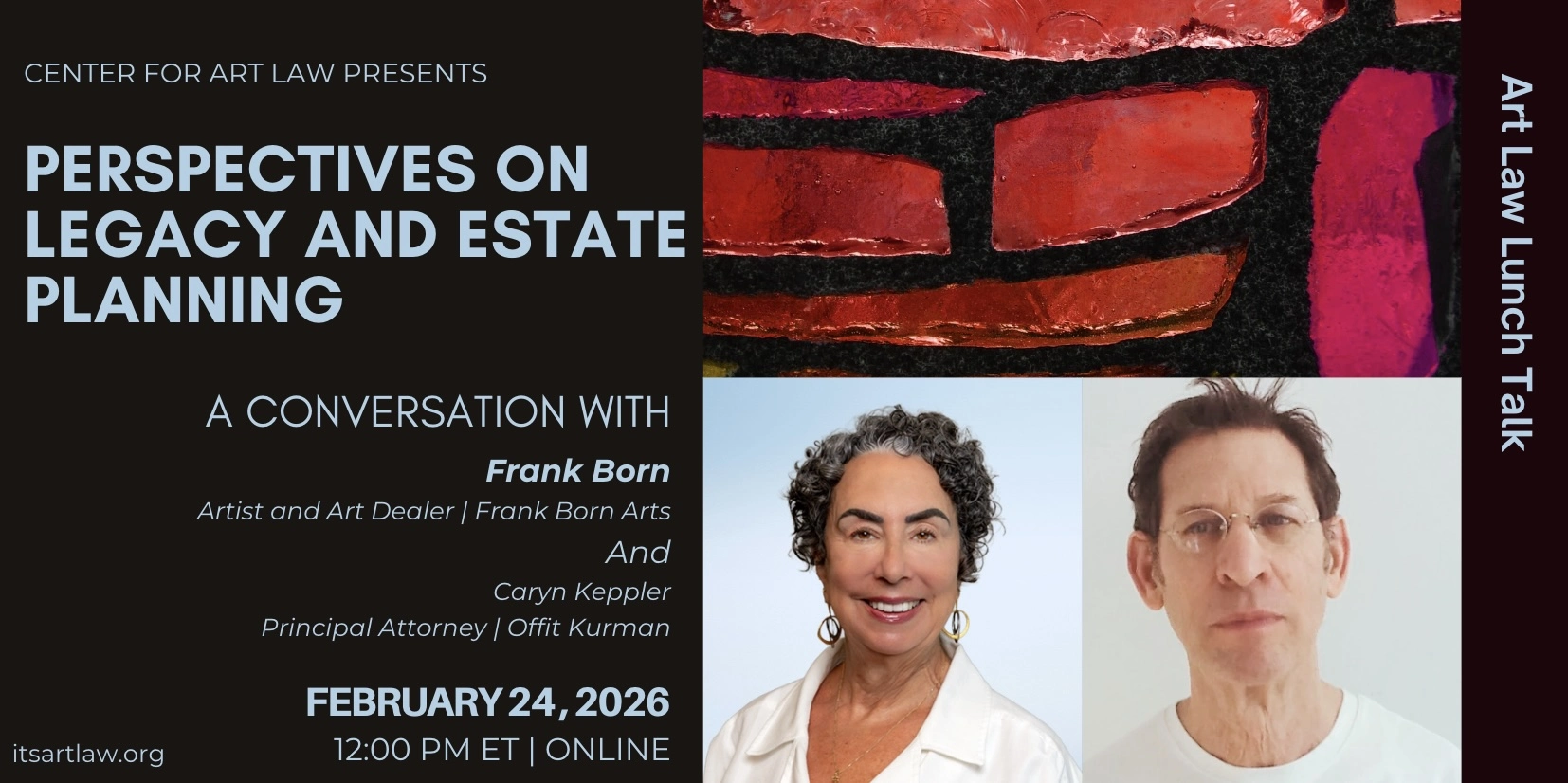 Center for Art Law Artist Legacy Art Law Lunch Talk Caryn Keppler